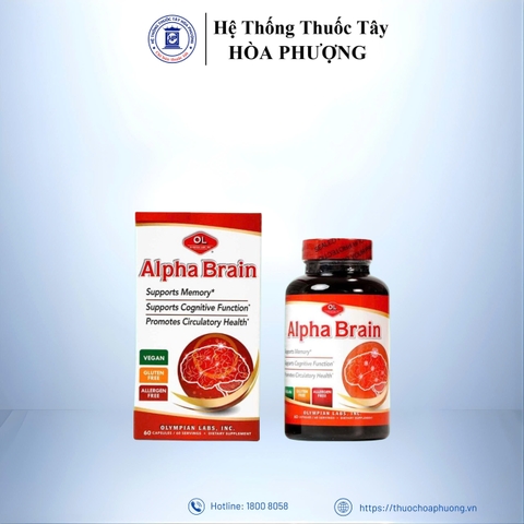 ALPHA BRAIN Bổ Não-Phòng Chống Đột Quỵ-Trung Hòa Gốc Tự Do