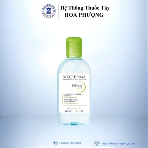 Tẩy trang Bioderma Sebium xanh lá 250ml