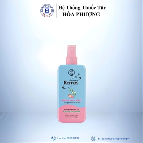 Xịt chống muỗi Remos hương Khuynh diệp 60ml