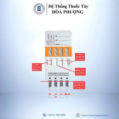 DRUGS test thử chất gây nghiện que 4 chân vàng