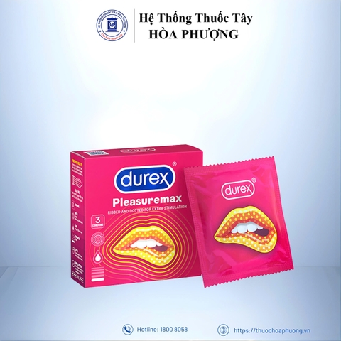 BCS Durex Pleasuremax hộp 3 cái