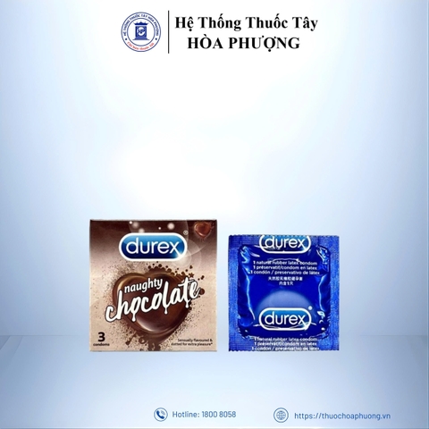 BCS Durex hộp 3 cái chocolate