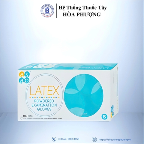 Gang tay y tế LATEX Powdered examination