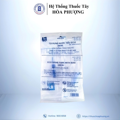 Túi đựng nước tiểu MPV 2000ml