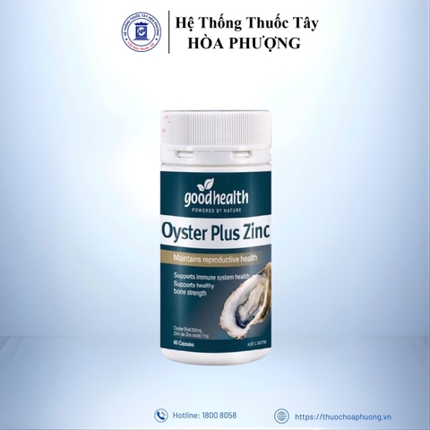 Viên uống Oyster Plus Goodhealth hỗ trợ tăng cường sinh lực, tăng cường đề kháng cho nam giới (60 viên)