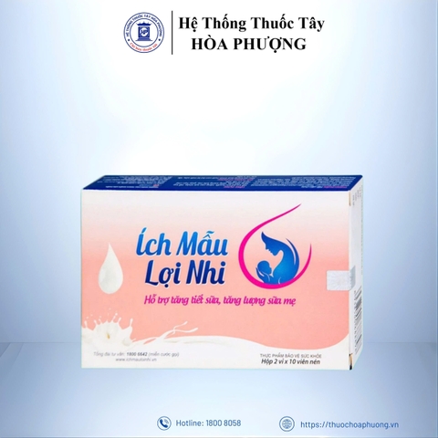 Ích Mẫu Lợi Nhi hộp 20 viên