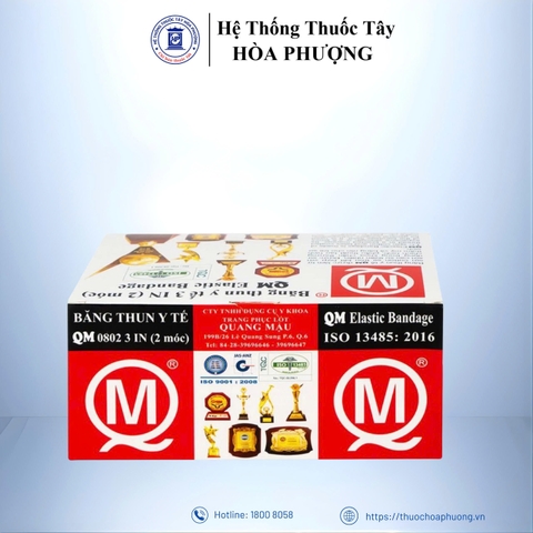 Băng thun y tế width 4 in 2 móc