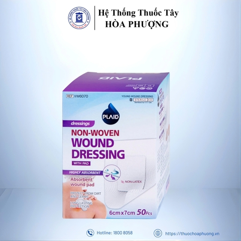 Plaid băng gạc vô trùng 6cm*7cm