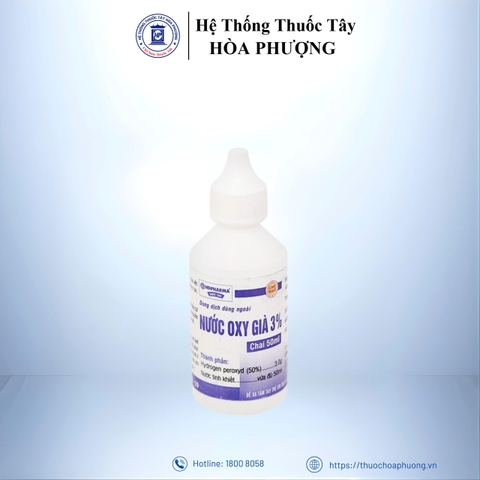 Nước oxy già 3 % lọ 50ml