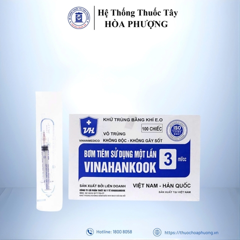 Bơm tiêm 3ml/cc