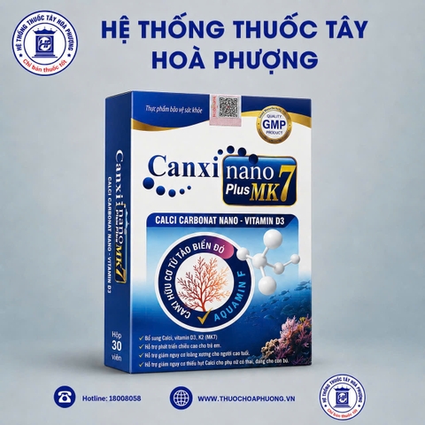 Canxi nano MK7 Plus lọ 30 viên