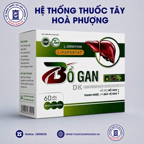 Bổ gan DK Hộp 12 vỉ X 5 viên
