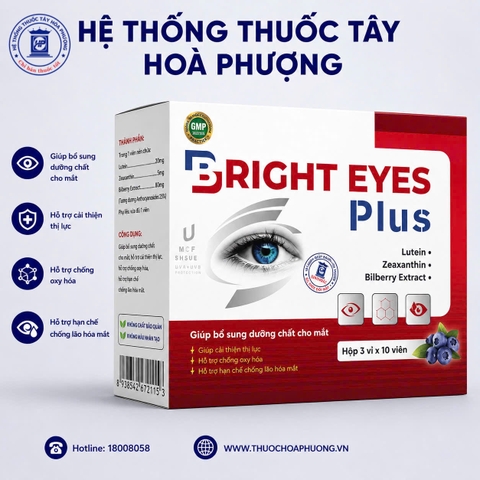 Bright Eyes Plus Hộp 3 vỉ x 10 viên