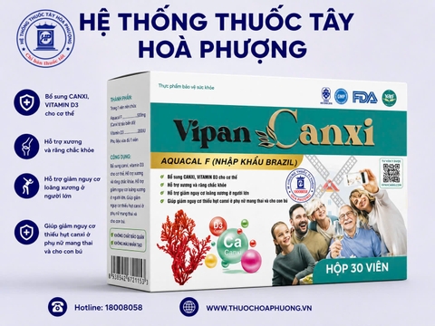 Vipan Canxi Hộp 30 viên