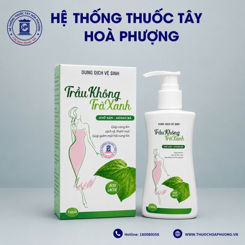 Dung dịch vệ sinh trầu không trà xanh 150ml
