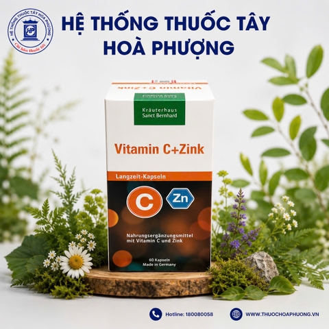 Vitamin C+ Zin C lọ 60 viên