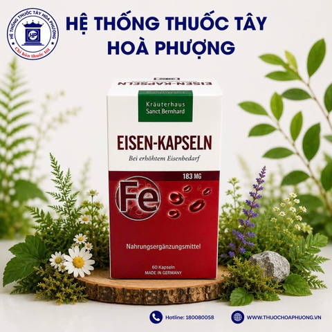 Eisen- Kapseln Sắt 183mg Hộp 60 viên