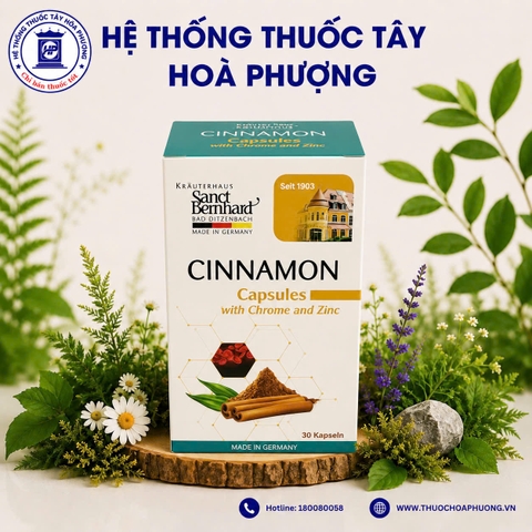 CINNAMON CAPSULES - Viên uống hỗ trợ cải thiện đường huyết cho người bị tiểu đường