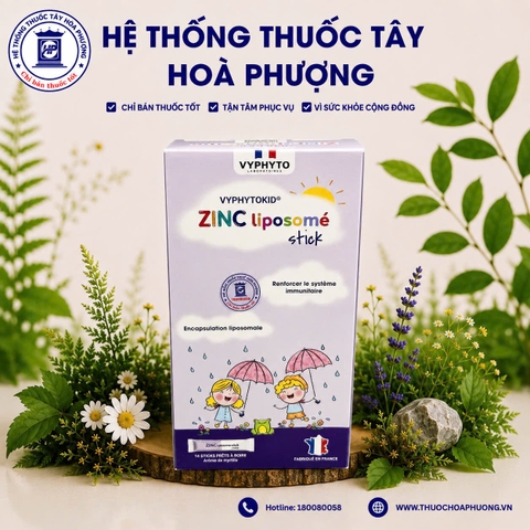 VYPHYTOKID ZINC liposome Hộp 14 gói