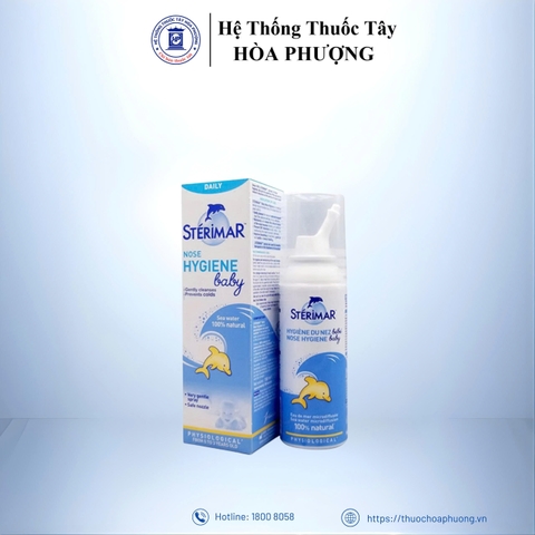 DUNG DỊCH XỊT MŨI STERIMAR NOSE HYGIENE BABY