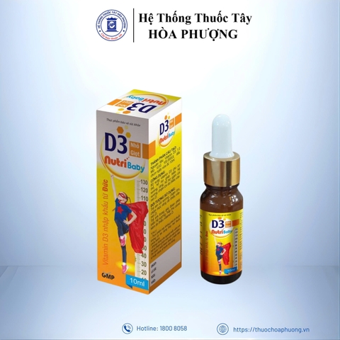 Thực phẩm bảo vệ sức khỏe D3 NHỎ GIỌT NUTRIBABY