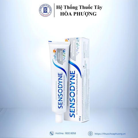 Kem đánh răng Sensodyne Gentle Whitening làm trắng răng tự nhiên, ngừa sâu răng (100g)