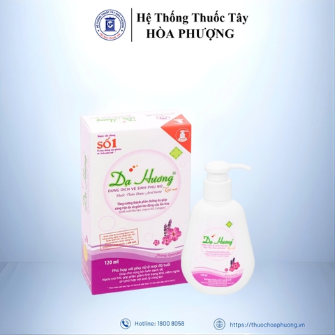 Dung dịch vệ sinh phụ nữ Dạ Hương hương lavender ngừa viêm nhiễm chai 120ml
