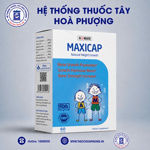 Tăng chiều cao MAXICAP Hộp 60 viên