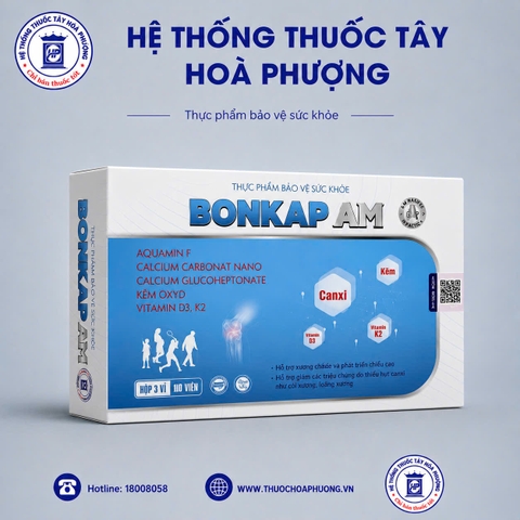 BONKAP AM – bổ sung canxi và vitamin D3&K2 cho cơ thể