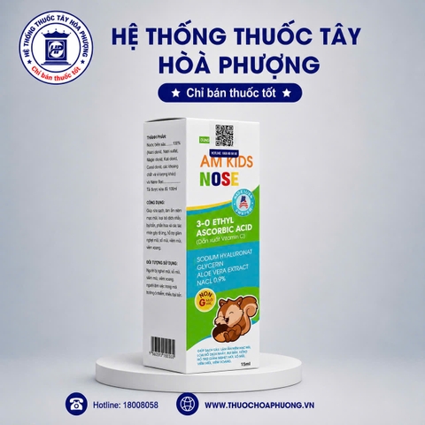 AM Kids Nose - Hỗ trợ kháng khuẩn, chống viêm, bảo vệ, phòng ngừa các vấn đề về mũi, xoang cho trẻ sơ sinh và trẻ nhỏ