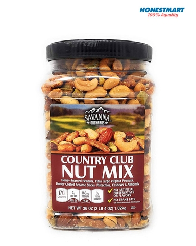 Hạt hỗn hợp tẩm mật ong Savanna Orchards Honey Roasted Nut Mix