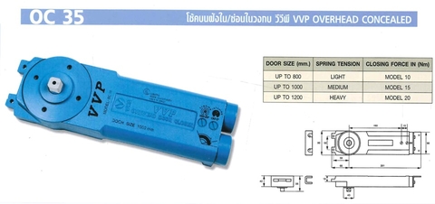 Bản lề sàn VVP OC 35