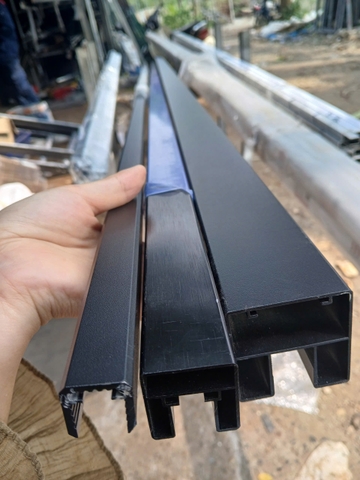 Thanh nhôm 3D Cầu thang Lan can vuông 48x48