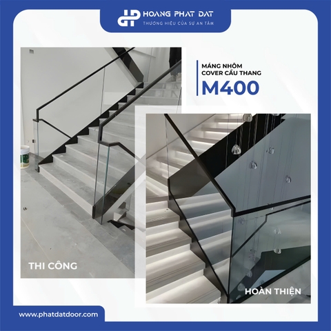 Máng Nhôm Cầu Thang Cover M400 - M350