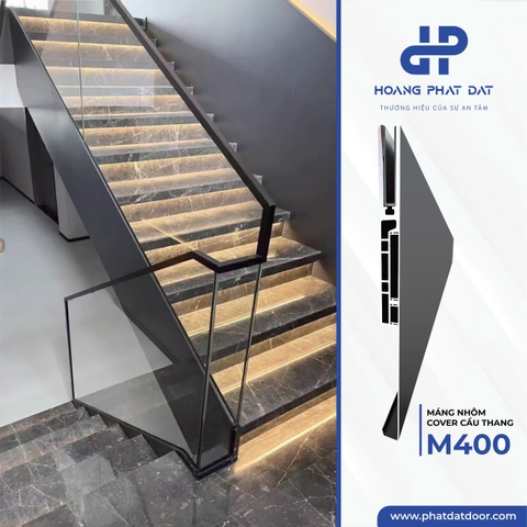 Máng Nhôm Cầu Thang Cover Xu Hướng Mới 2025