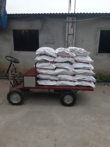 Xe điện chở hàng trong trang trại