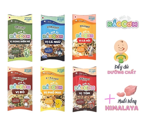Gia Vị Rắc Cơm Ăn Dặm Thuyền Xưa Cho Bé 19g Đủ Vị - Timikid Store
