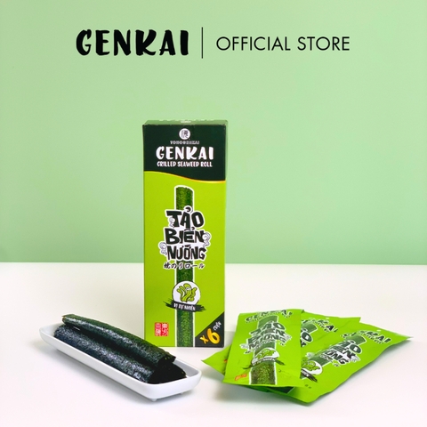 Tảo Biển Nướng Cuộn GENKAI Vị Tự Nhiên 21.6g (3.6gx 6 gói)