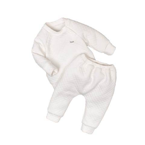 Bộ Trần Bông Cài Vai Obeah - Trắng