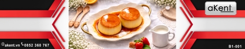 [B1-001] Hướng dẫn công nghệ chế biến bánh Flan Caramel thương mại