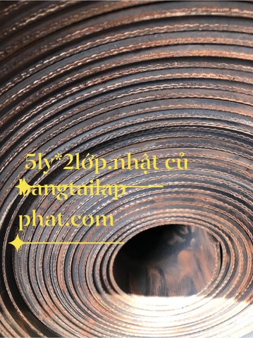 BĂNG TẢI TRƠN NHẬT CŨ ( 5 ly - 2 lớp bố )