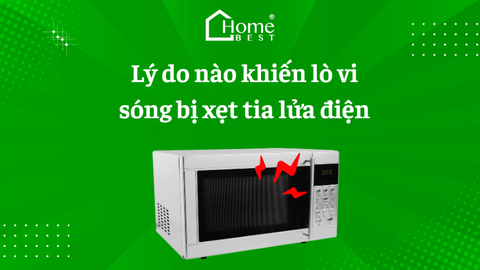 Lý do nào khiến lò vi sóng bị xẹt tia lửa điện?