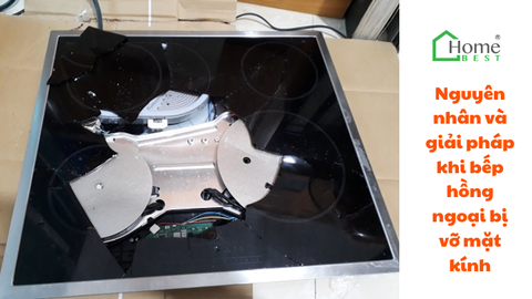 Nguyên nhân và giải pháp khi bếp hồng ngoại bị vỡ mặt kính
