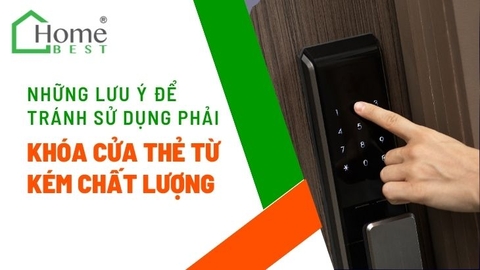 Những lưu ý để tránh sử dụng phải khóa cửa thẻ từ kém chất lượng