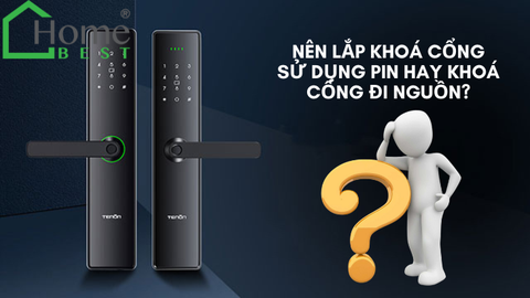 Nên lắp khoá cổng sử dụng pin hay khoá cổng đi nguồn?