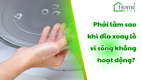 Phải làm sao khi đĩa xoay lò vi sóng không hoạt động?