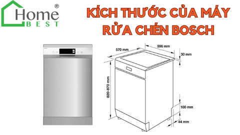 Kích thước của máy rửa chén Bosch