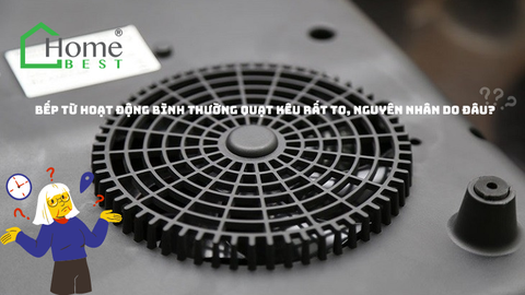 Bếp từ hoạt động bình thường quạt kêu rất to, nguyên nhân do đâu?