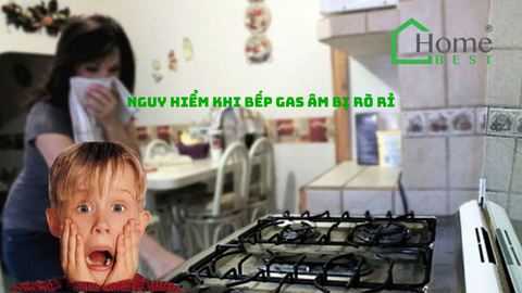 Nguy hiểm khi bếp gas âm bị rò rỉ