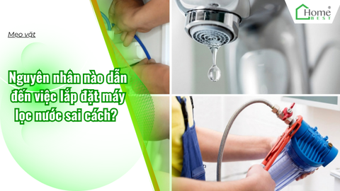 Nguyên nhân nào dẫn đến việc lắp đặt máy lọc nước sai cách?